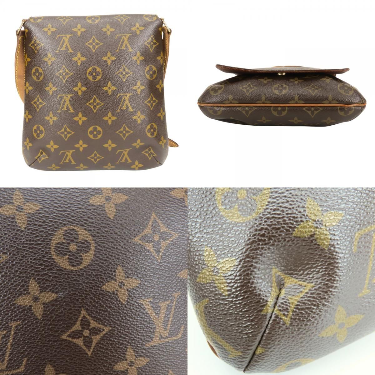 Louis Vuitton Shoulder Bag Musette Salsa Monogram Leather Brown — view 3