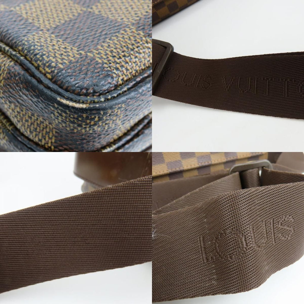 Louis Vuitton Shoulder Bag Naviglio Damier Ebene Brown Casual — view 5