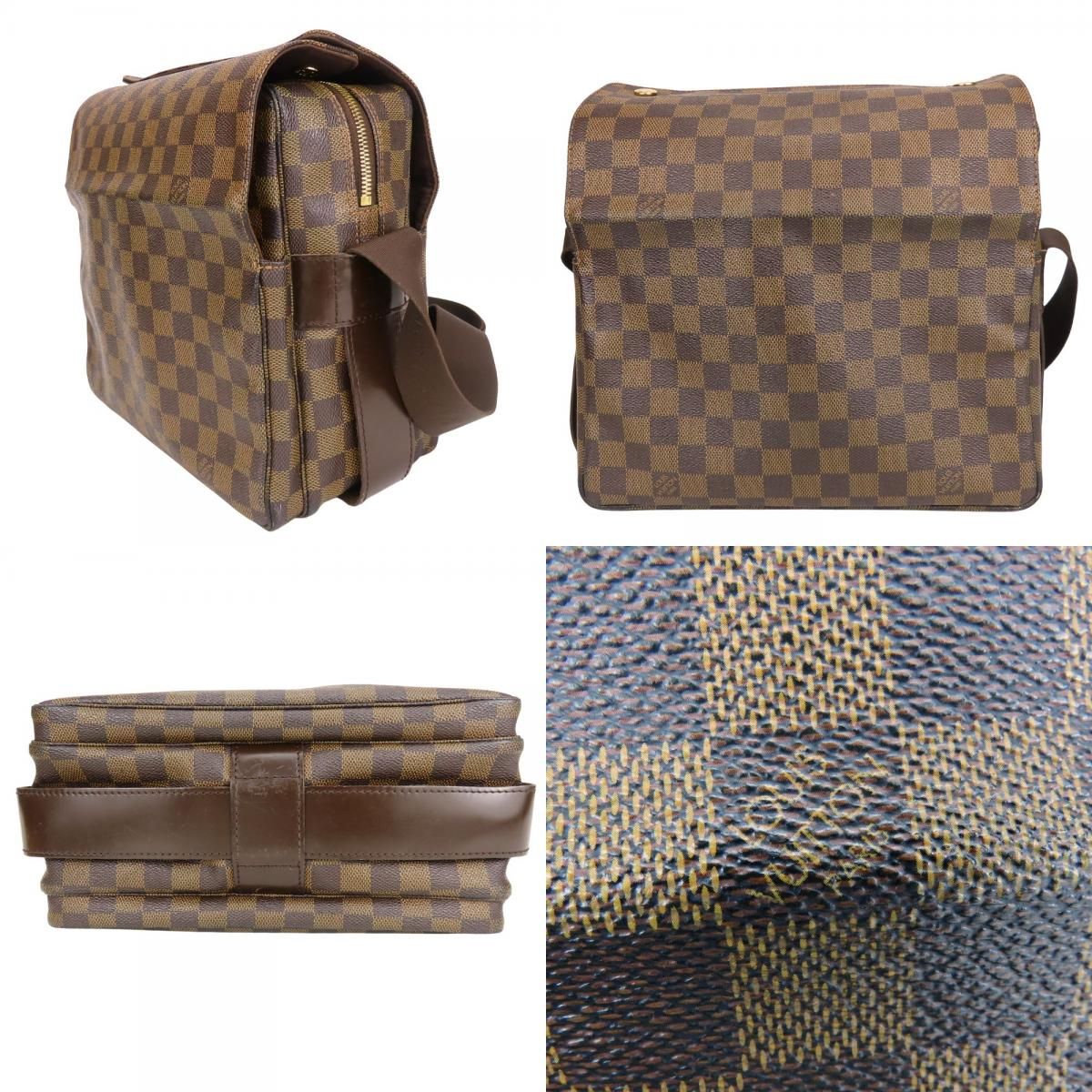 Louis Vuitton Shoulder Bag Naviglio Damier Ebene Brown Casual — view 2