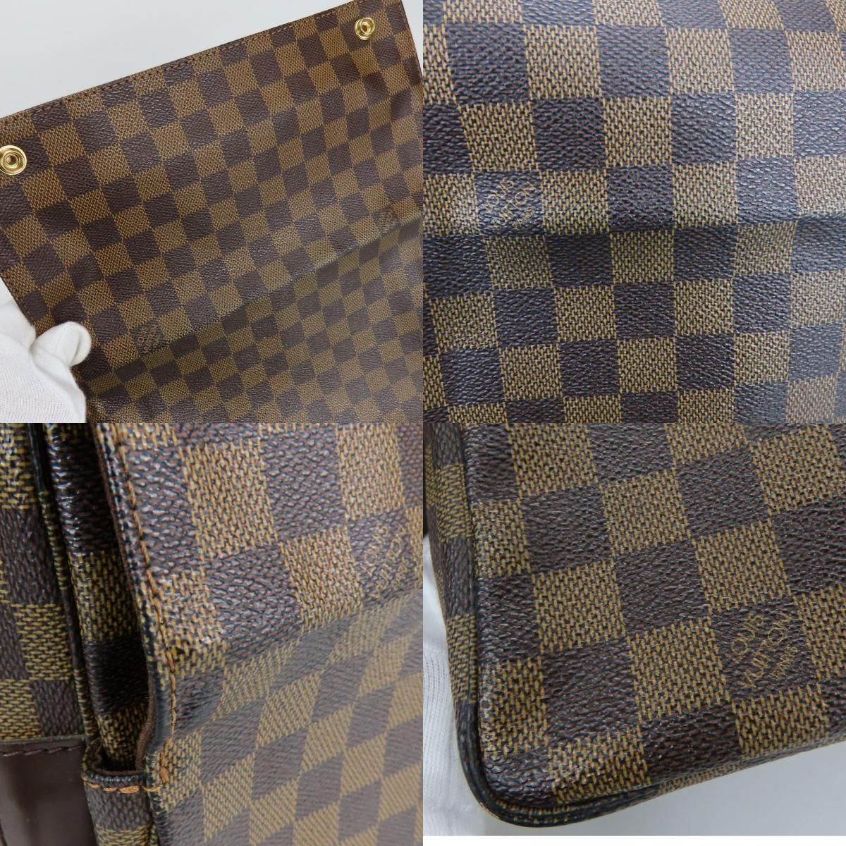 Louis Vuitton Shoulder Bag Naviglio Damier Ebene Brown Casual — view 3