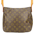 Louis Vuitton Shoulder Bag Looping MM Monogram Leather Brown — view 3