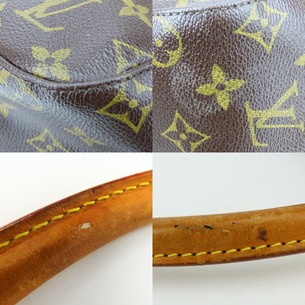 Louis Vuitton Shoulder Bag Looping MM Monogram Leather Brown — view 6