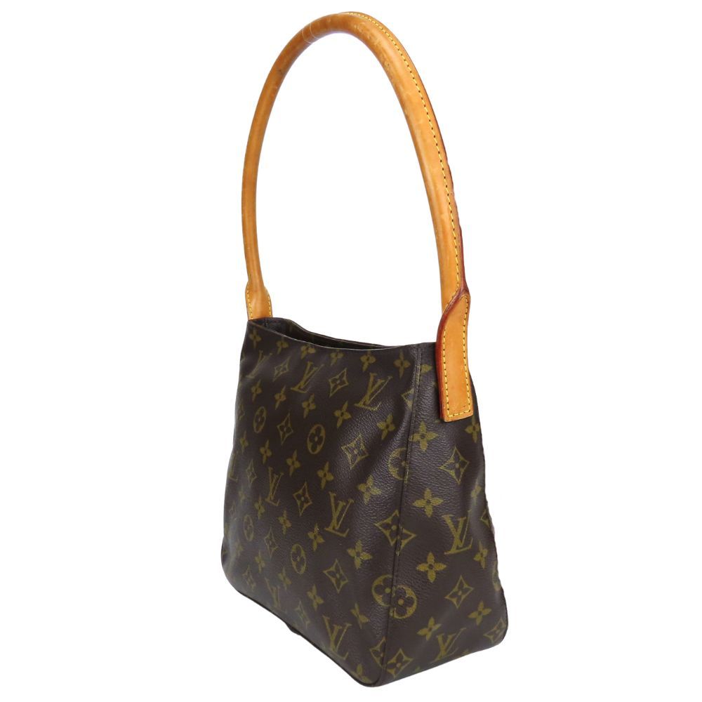 Louis Vuitton Shoulder Bag Looping MM Monogram Leather Brown — view 2