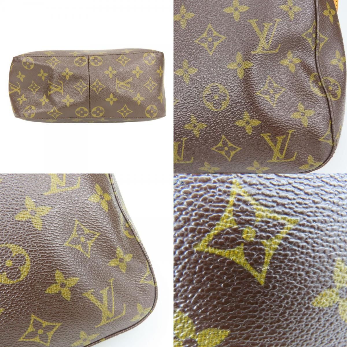 Louis Vuitton Shoulder Bag Looping MM Monogram Leather Brown — view 4