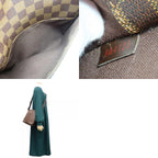 Louis Vuitton Shoulder Bag Trotteur Boble Damier Leather Ebene Brown — view 9