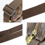 Louis Vuitton Shoulder Bag Trotteur Boble Damier Leather Ebene Brown — view 6