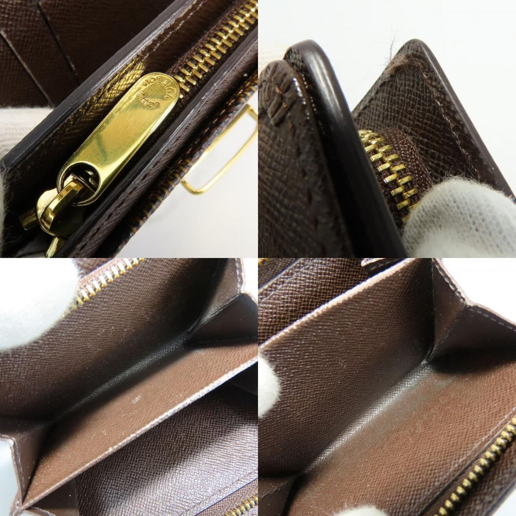 Louis Vuitton Trifold Wallet Portefeuille Joy Damier Ebene Brown — view 8