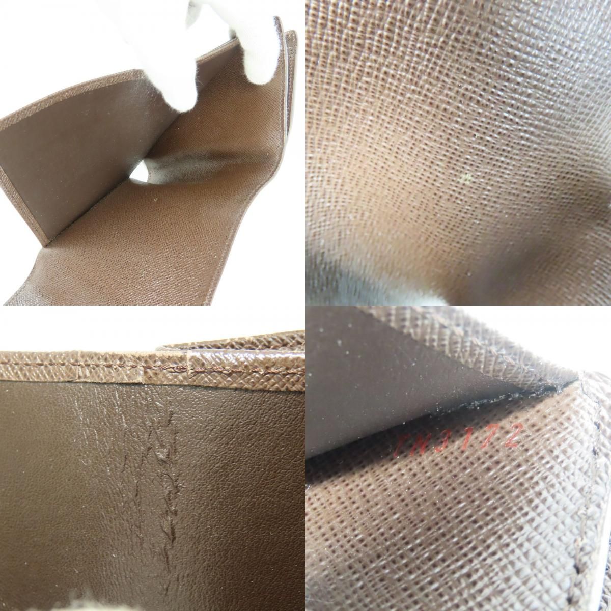 Louis Vuitton Trifold Wallet Portefeuille Joy Damier Ebene Brown — view 7