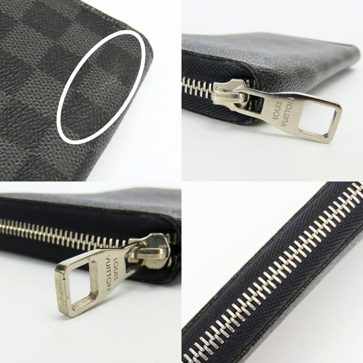 Louis Vuitton Long Wallet Zippy Organizer Damier Graphite — view 4