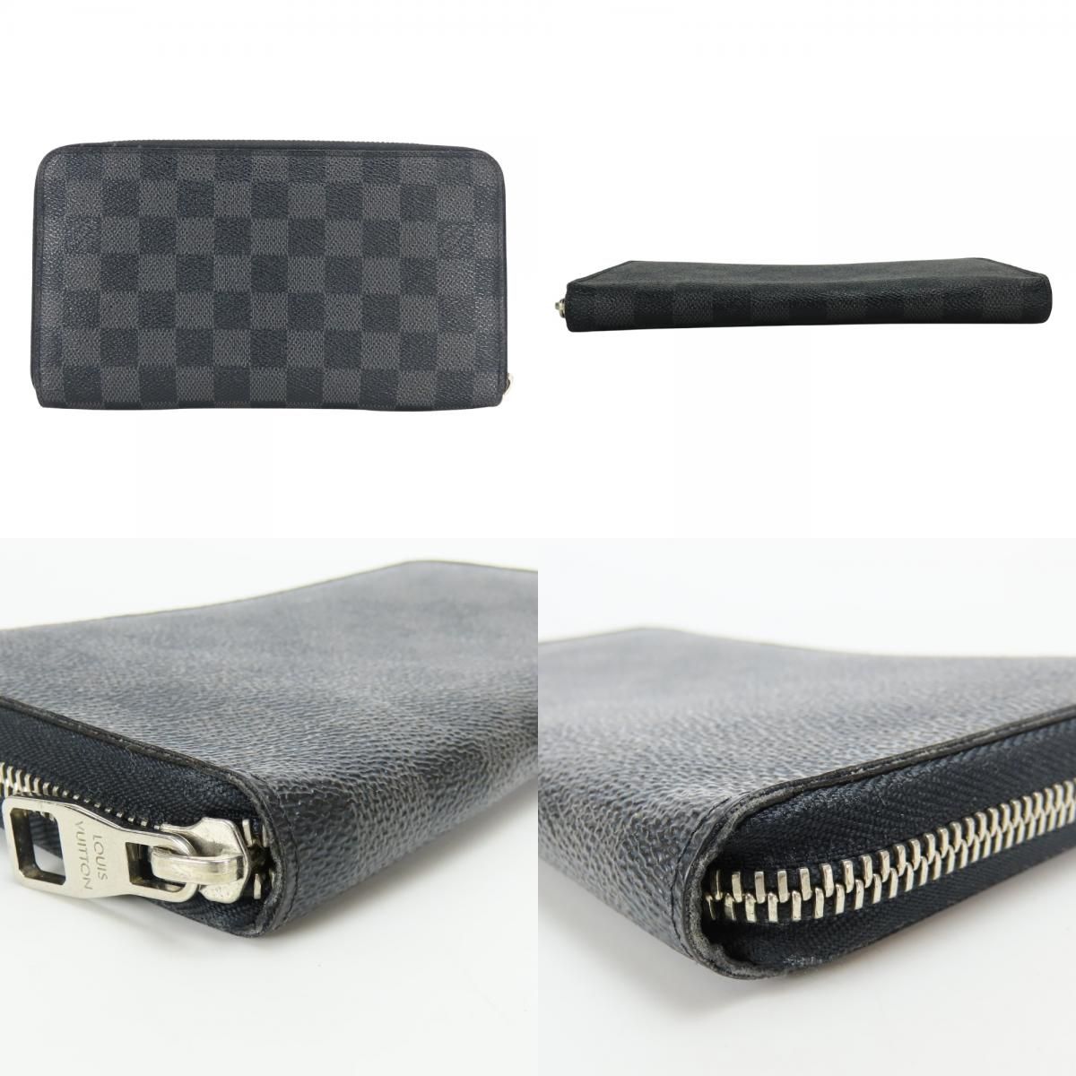 Louis Vuitton Long Wallet Zippy Organizer Damier Graphite — view 2