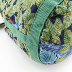 Hermes Drawstring Botanical Pattern Bird Cotton Green — view 4
