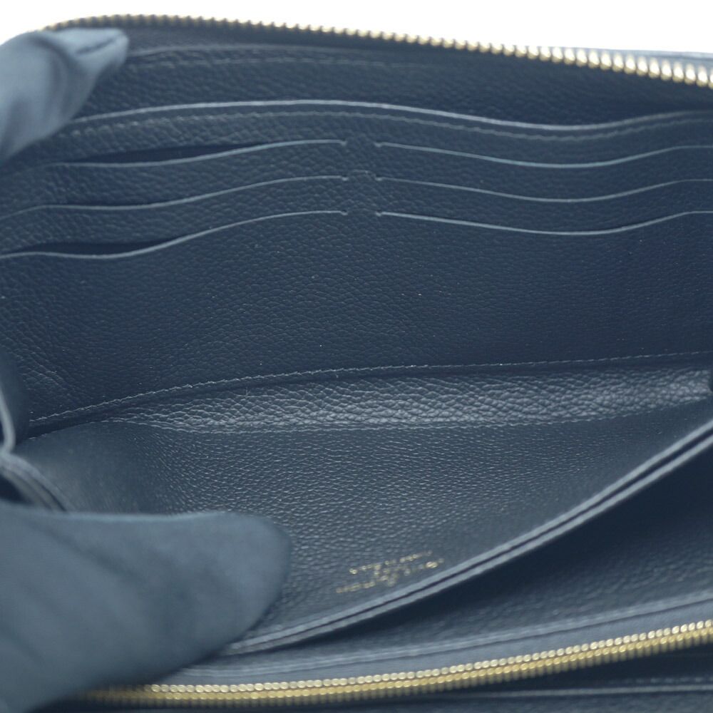 Louis Vuitton Zippy Long Wallet Black Noir Gold — view 5