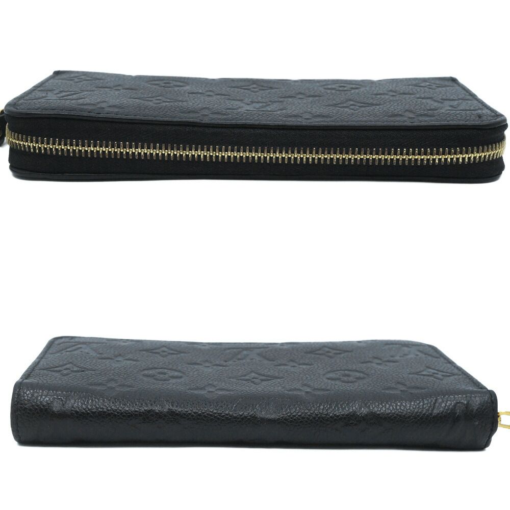 Louis Vuitton Zippy Long Wallet Black Noir Gold — view 3