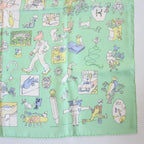 Hermes Carre 70 Scarf Libre Silk Green — view 5