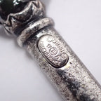 Chanel Key Motif Brooch Silver Color Rice Stone — view 6
