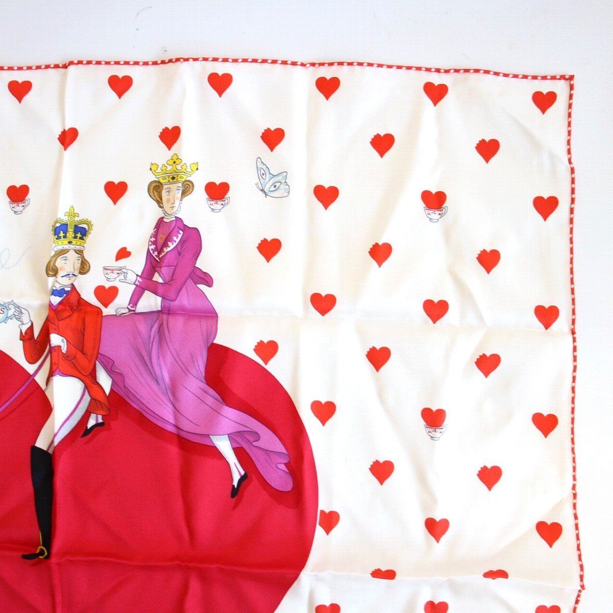Hermes Carre 70 Scarf Tea Time Silk White — view 3