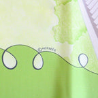 Hermes Carre 90 Scarf les Triples de Paris Mischievous Triplets Silk Green — view 6