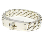 Hermes Kelly Gourmet GM Bracelet SH Manufactured in Silver — view 2