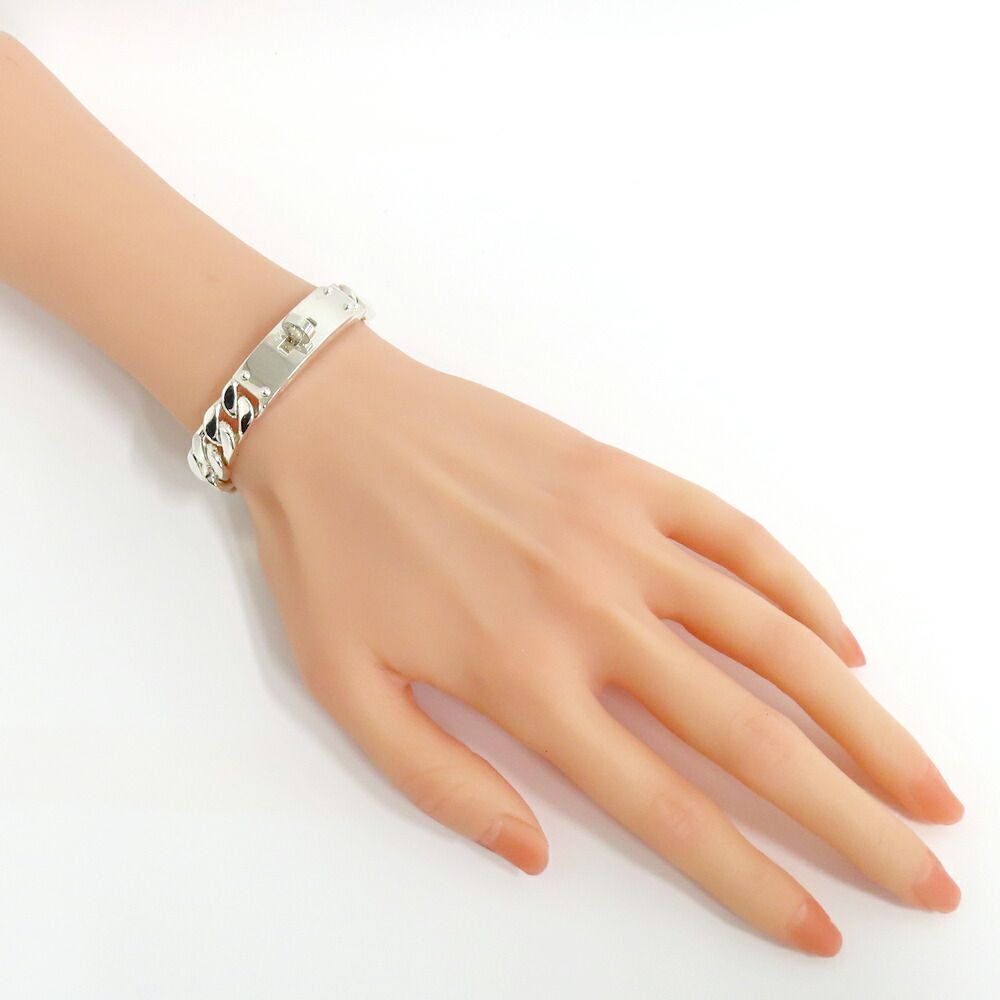 Hermes Kelly Gourmet GM Bracelet SH Manufactured in Silver — view 9
