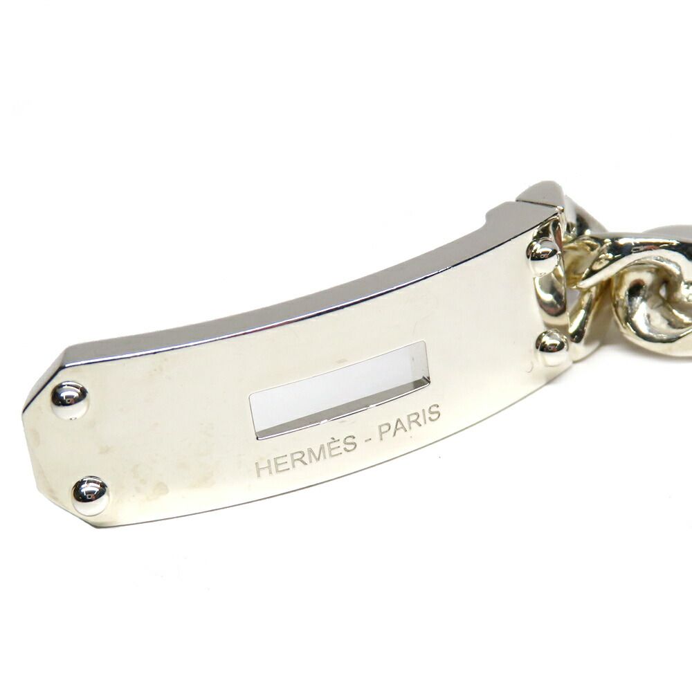 Hermes Kelly Gourmet GM Bracelet SH Manufactured in Silver — view 5