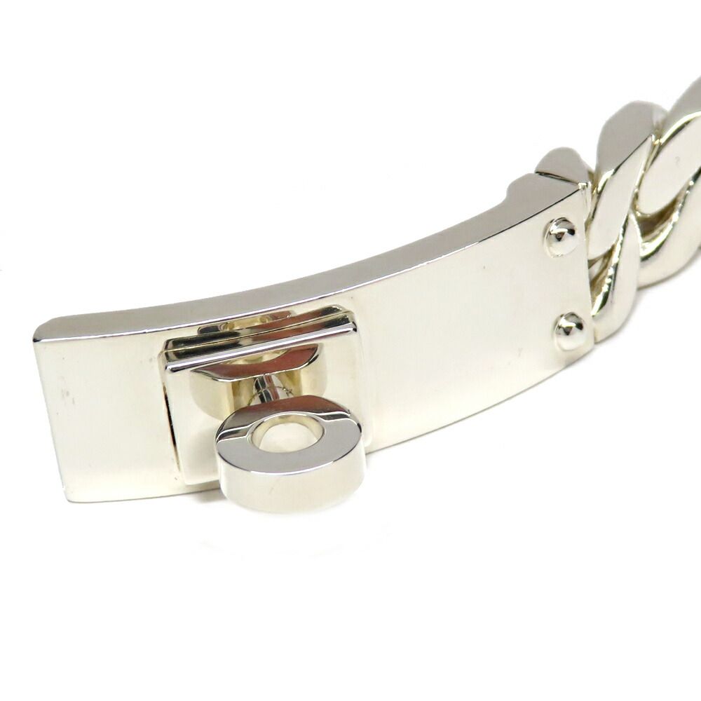 Hermes Kelly Gourmet GM Bracelet SH Manufactured in Silver — view 6