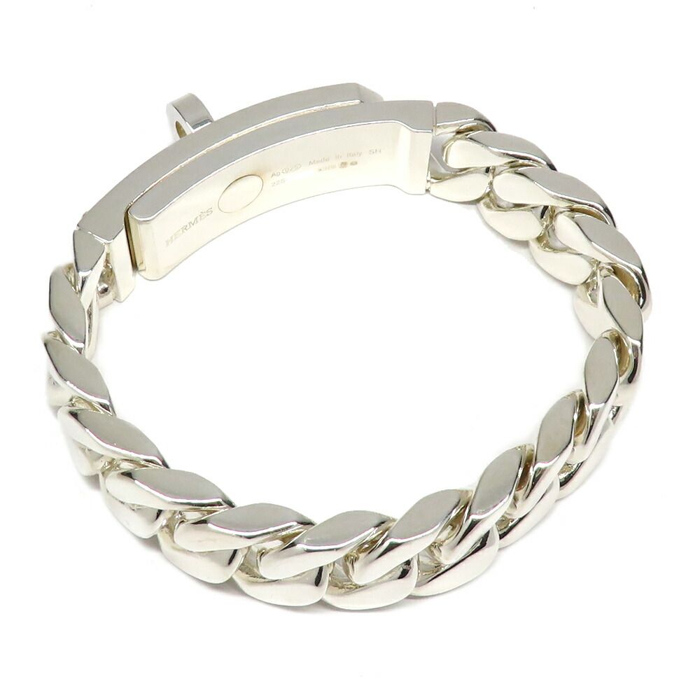 Hermes Kelly Gourmet GM Bracelet SH Manufactured in Silver — view 3