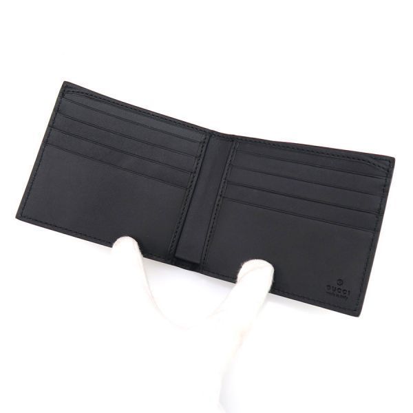 Gucci Bifold Billfold Leather Gray — view 3