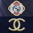 Chanel Paris Hamburg Chain Shoulder Bag Navy — view 7