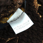 Louis Vuitton Logomania Scarf Shine Wool Silk Muffler Brown — view 7