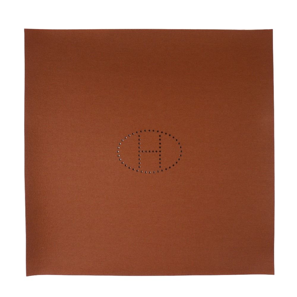 Hermes Playmat Logo Felt Brown Interior — view 2