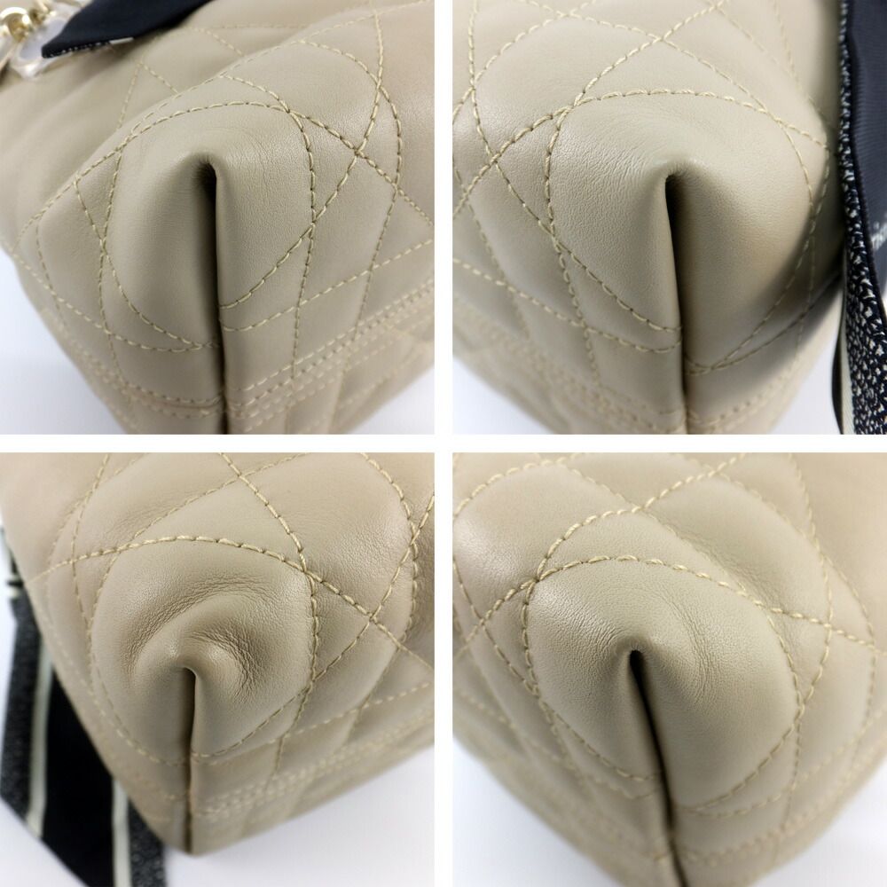 Dior Toujour Vertical Nano Powder Beige Macro Cannage Shoulder Bag — view 6