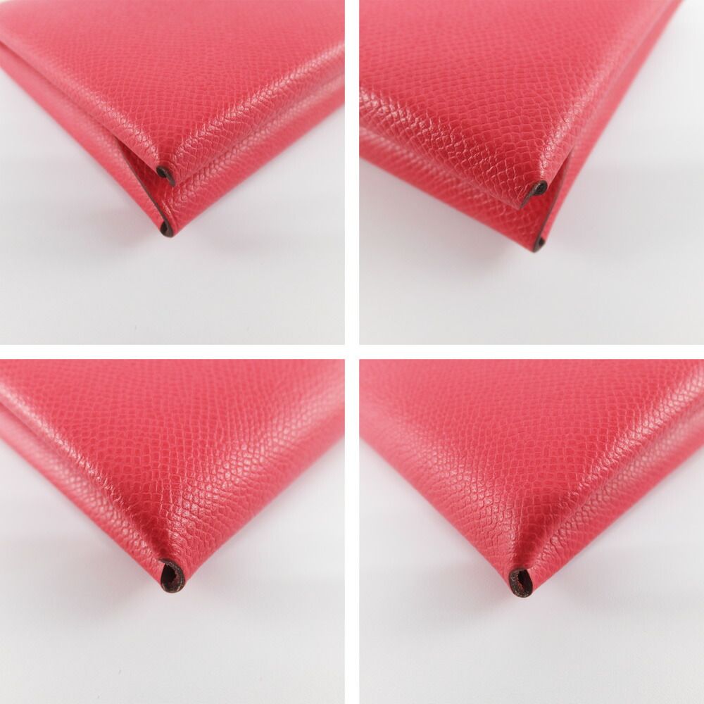 Hermes Calvi Duo Red Card Case Coin Silver Ed — view 5