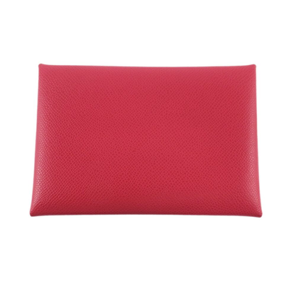 Hermes Calvi Duo Red Card Case Coin Silver Ed — view 2
