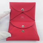 Hermes Calvi Duo Red Card Case Coin Silver Ed — view 6