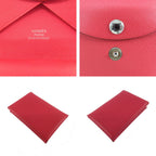 Hermes Calvi Duo Red Card Case Coin Silver Ed — view 8