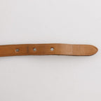 Hermes Choker Leather Brown Silver Bracelet — view 8