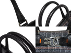 Dior Flight Line Trotter Handbag Denim Leather Navy Black Silver — view 5