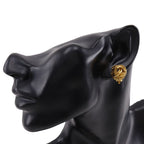 Chanel CC Logo Vintage Gold Plated Earrings — view 2