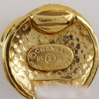 Chanel CC Logo Vintage Gold Plated Earrings — view 5