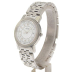 Hermes Carrick Stainless Steel Quartz Analog Display White Dial Watch — view 2