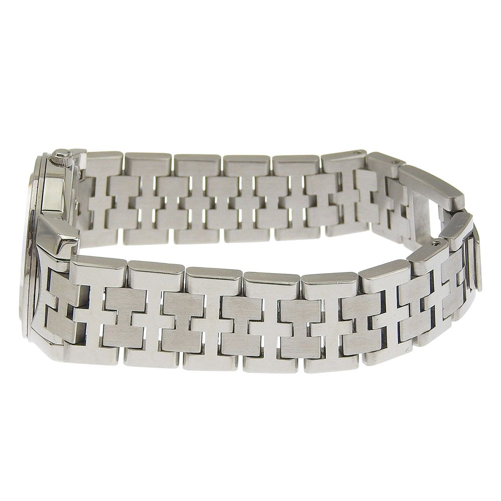 Hermes Carrick Stainless Steel Quartz Analog Display White Dial Watch — view 4