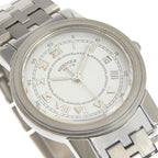 Hermes Carrick Stainless Steel Quartz Analog Display White Dial Watch — view 3