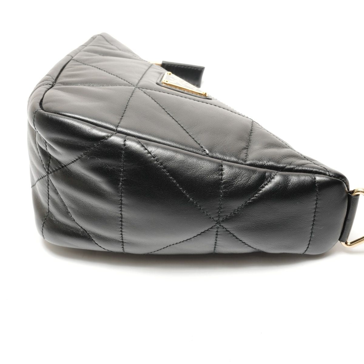 Prada Shoulder Bag Nappa Leather Quilted Triangle — view 6