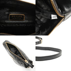 Prada Shoulder Bag Nappa Leather Quilted Triangle — view 9
