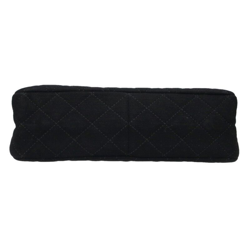 Chanel 2.55 Large Double Flap Jersey Chain Shoulder Bag — view 4