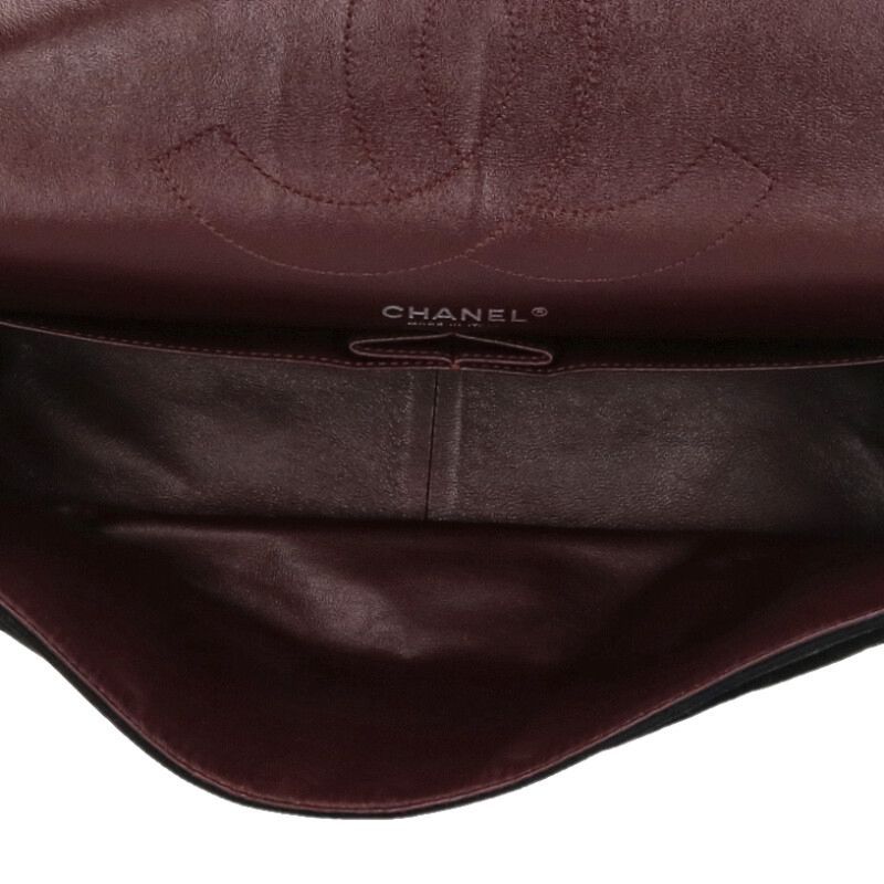 Chanel 2.55 Large Double Flap Jersey Chain Shoulder Bag — view 3