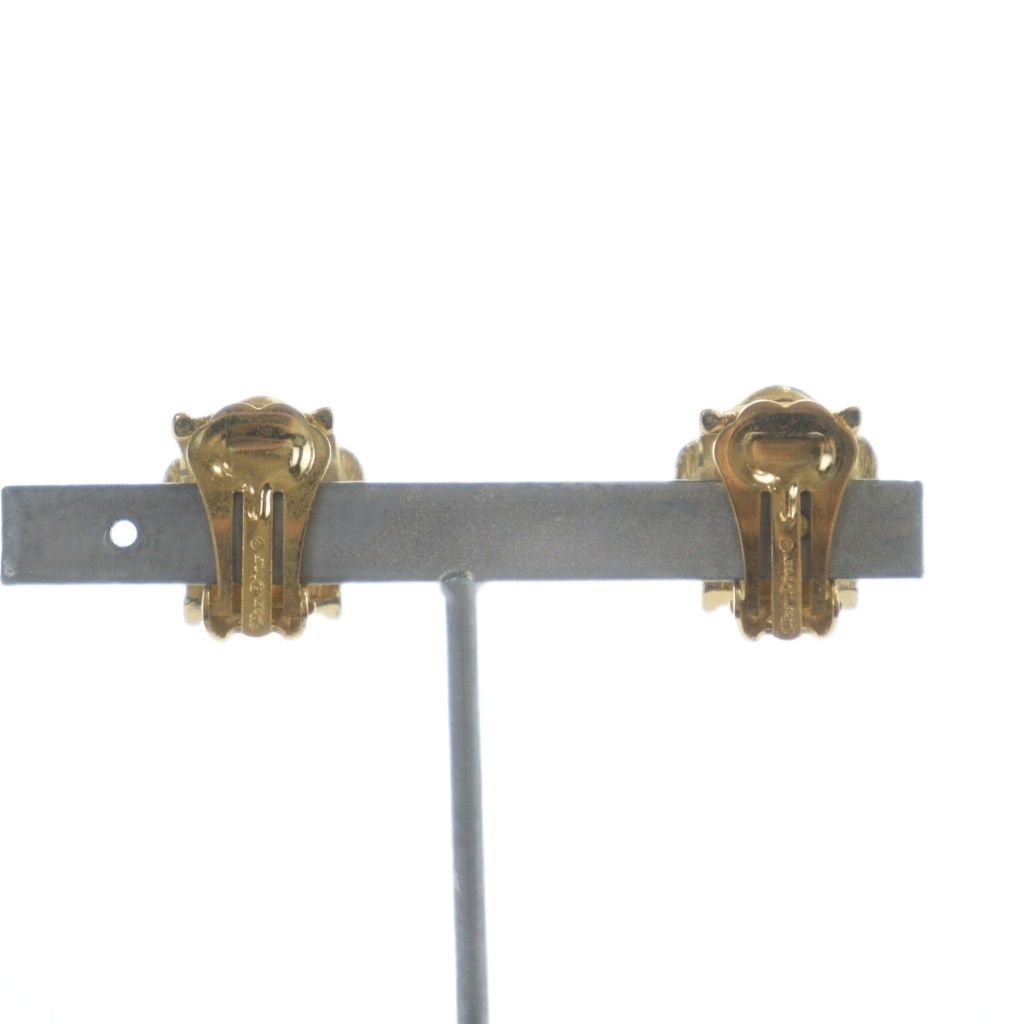 Dior Christian Earrings Clip on Logo Gold MQ OH — view 3