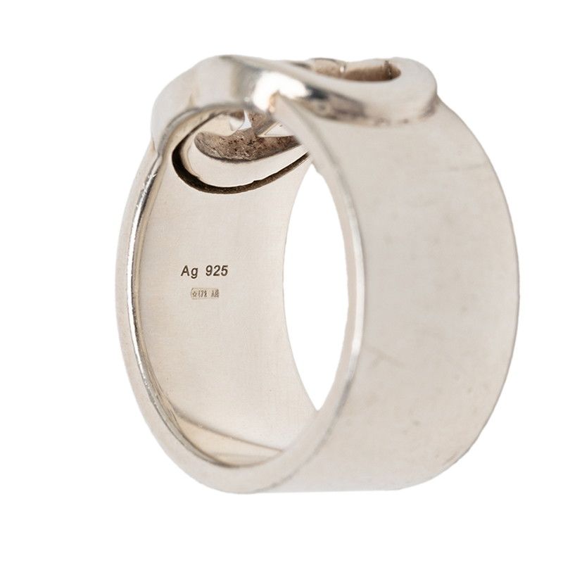 Gucci Interlocking Ring Silver — view 6