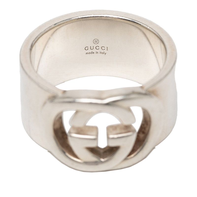 Gucci Interlocking Ring Silver — view 7