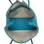 Hermes Garden Party PM Tote Blue Cobalt Silver Negonda — view 5